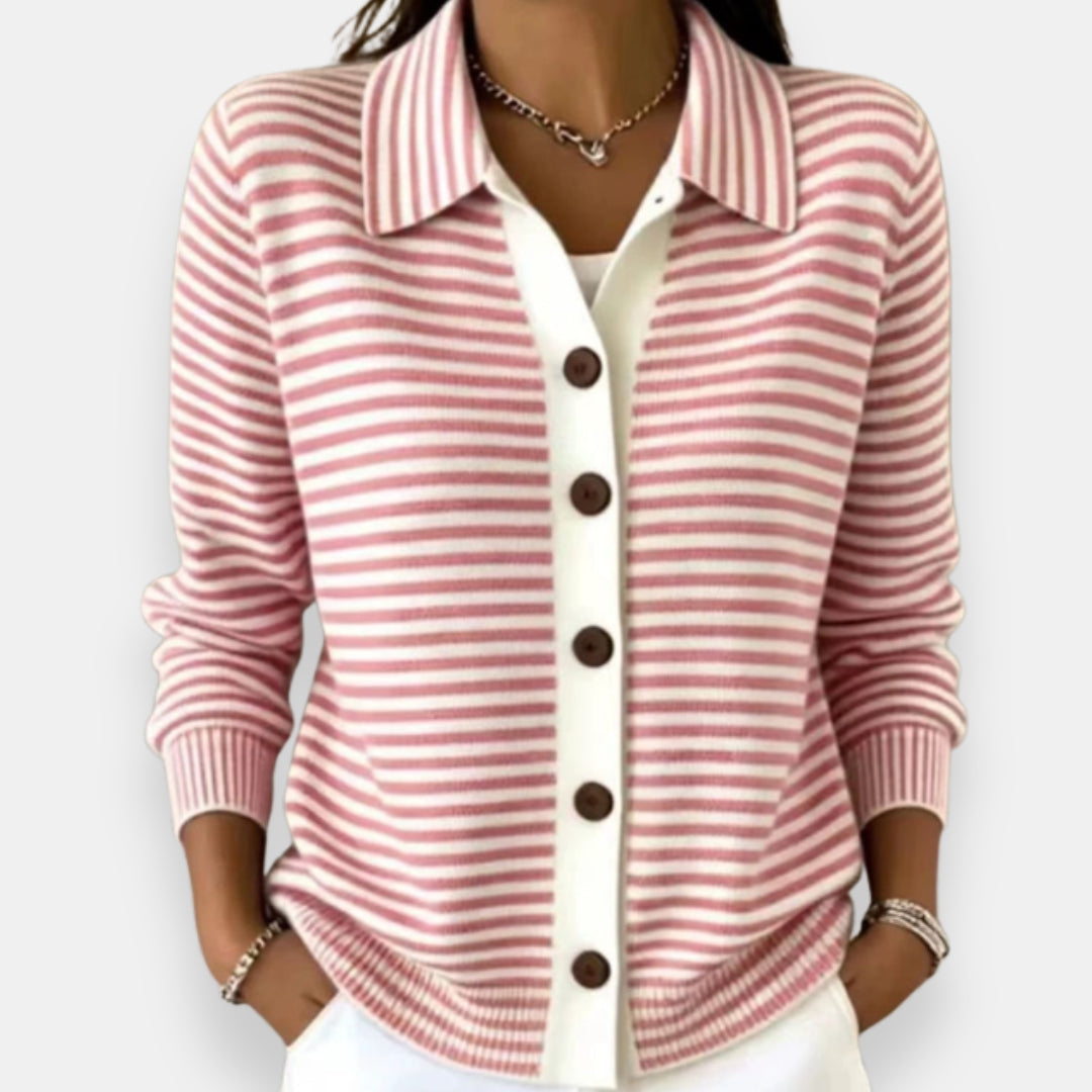 Kerana | Cardigan A Righe Con Bottoni