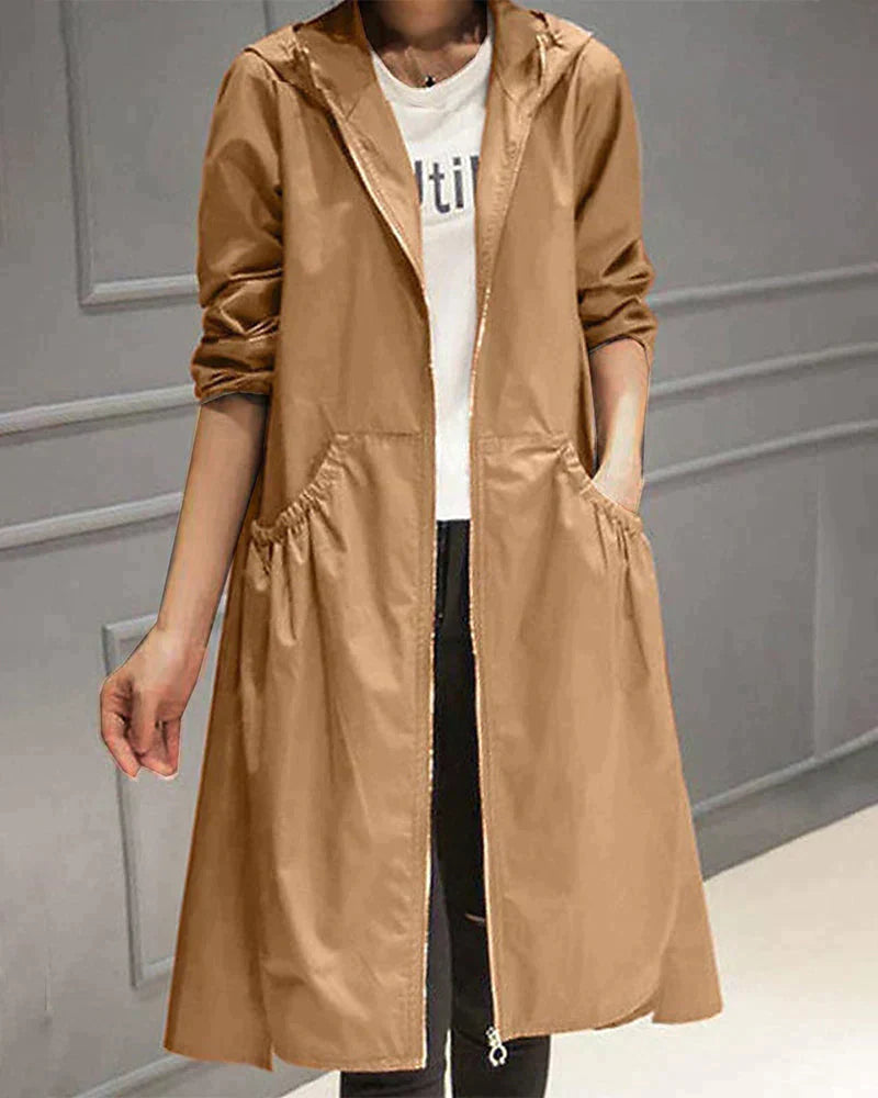 Celeste - Impermeabile Chic Autunnale per Donna