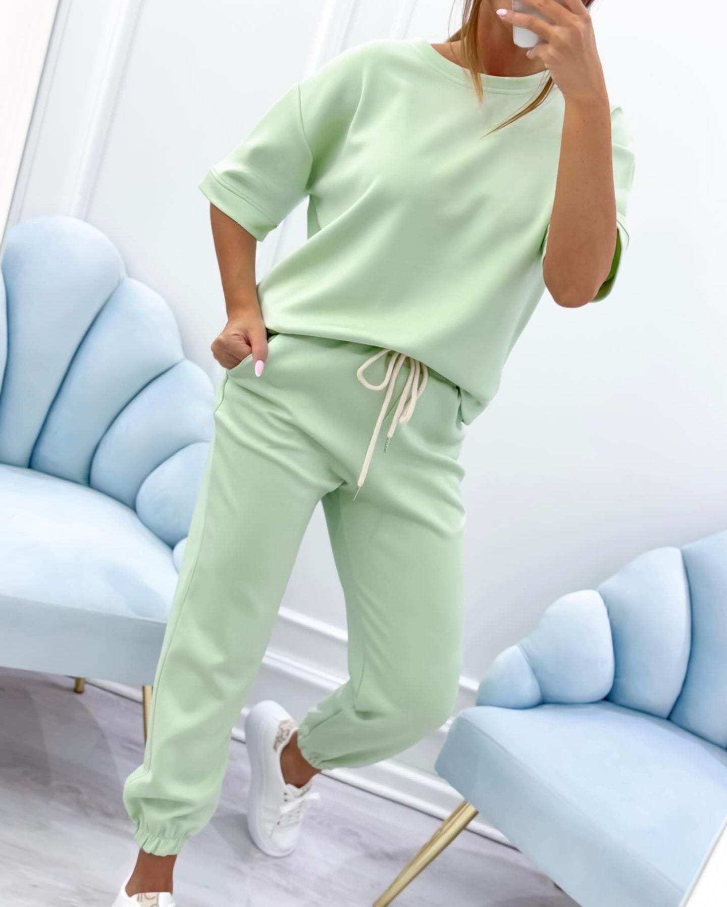 Silvina - Set Due Pezzi Con Camicia A Maniche Corte