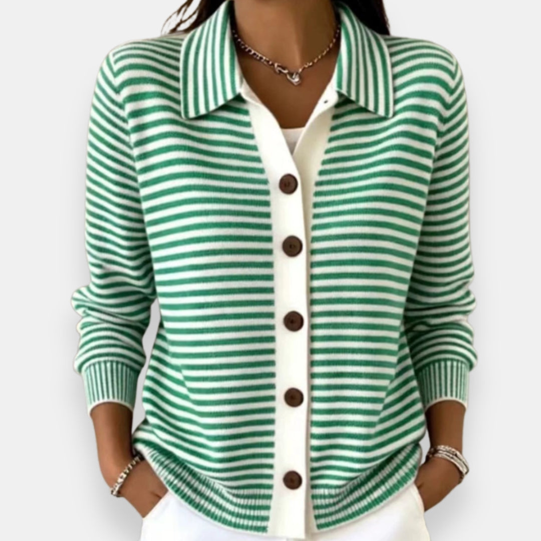 Kerana | Cardigan A Righe Con Bottoni