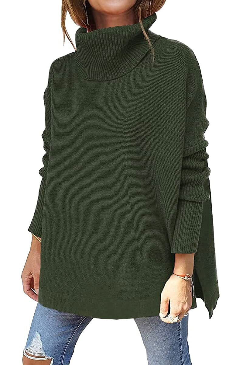 Francesca - Jersey Oversize De Lana Suave y Cuello Alto