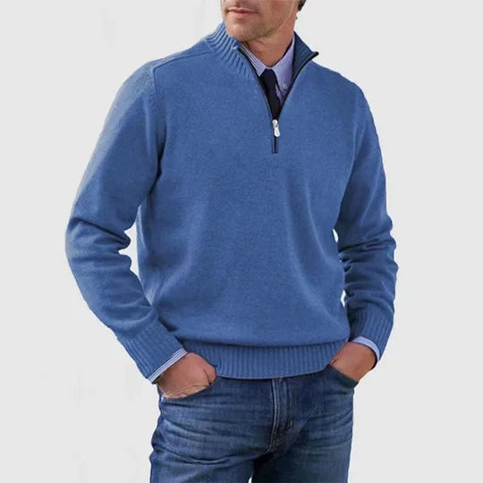 Howard | Maglione Raffinato Con Mezza Zip