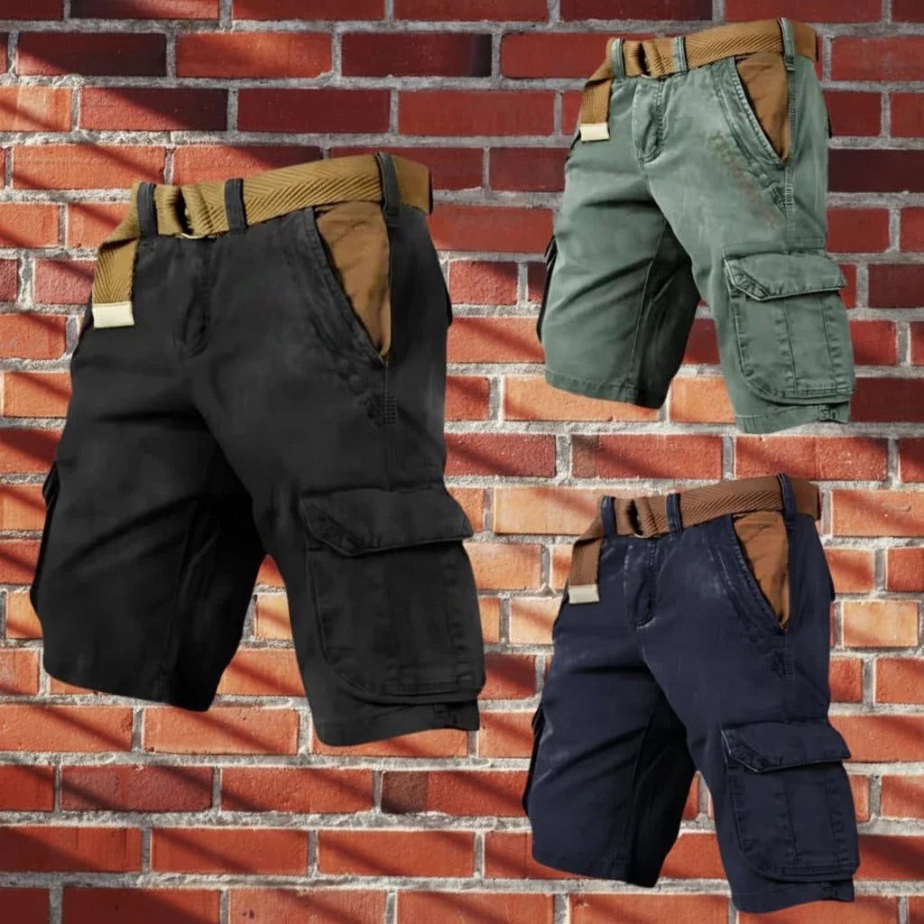 Abramo | Comodi Pantaloncini Cargo Da Uomo Con Molte Tasche