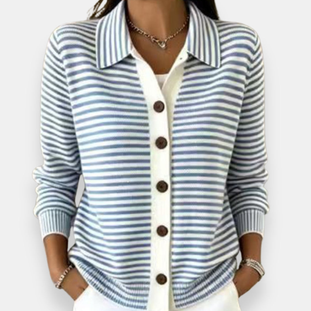 Kerana | Cardigan A Righe Con Bottoni