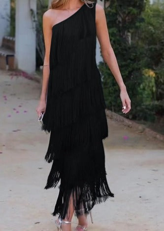 Abito Maxi Donna | Monospalla & Effetto Movimento