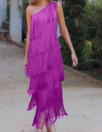 Abito Maxi Donna | Monospalla & Effetto Movimento