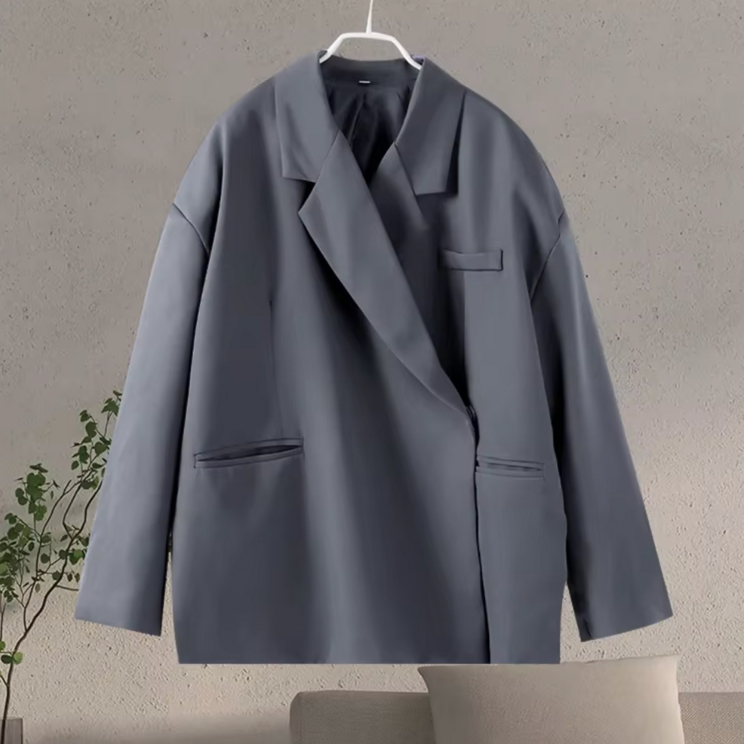 Women's Oversized Blazer | Loose Fit & Elegant Double-Breasted