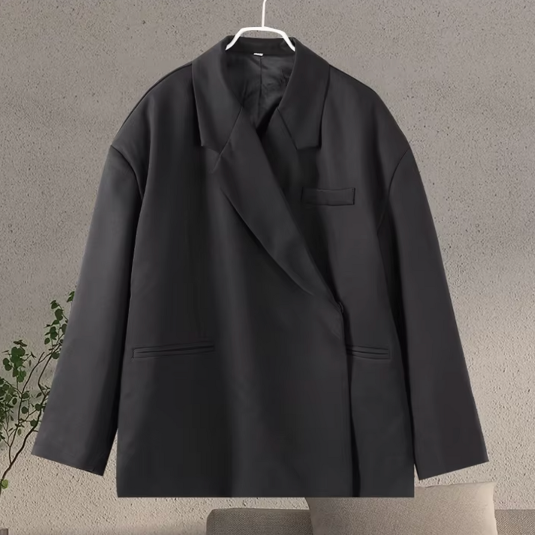Women's Oversized Blazer | Loose Fit & Elegant Double-Breasted