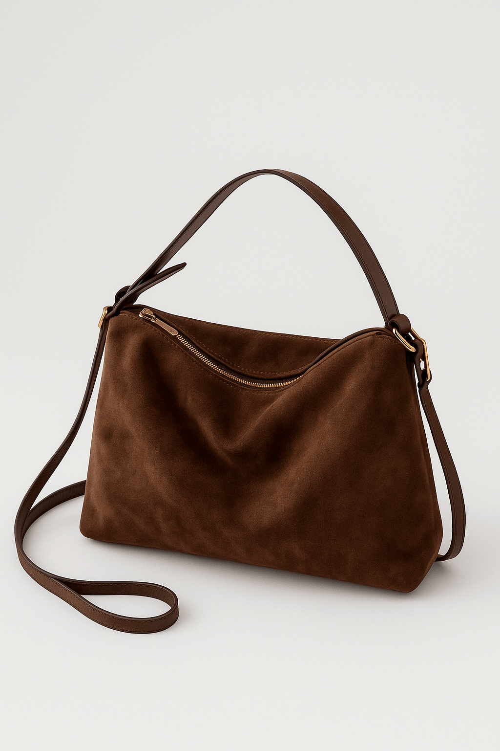 Borsa a Spalla in Pelle Scamosciata per Donna | Charisse