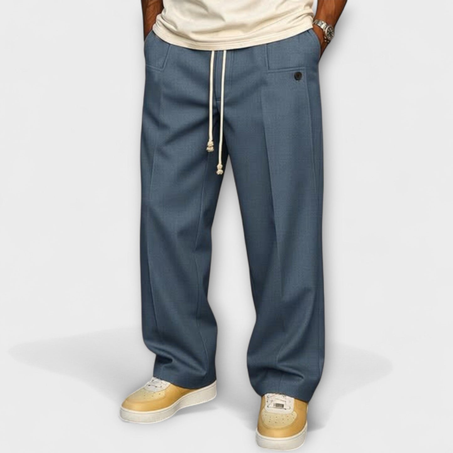 Pantaloni Eleganti Con Coulisse In Stile Urbano