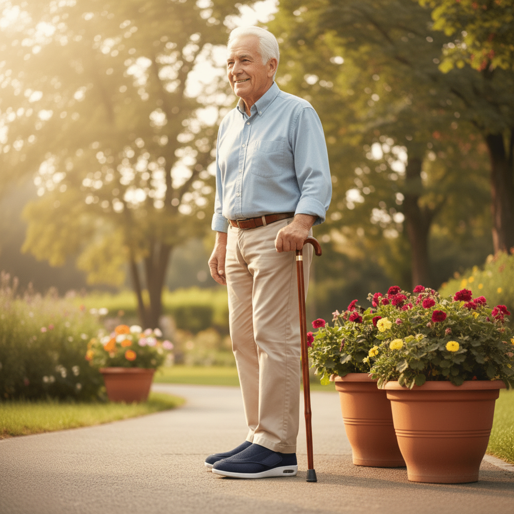 COMFORTFIT WIDE – Diabetikerschuhe mit Memory Foam-Einlegesohle für geschwollene Füße 3