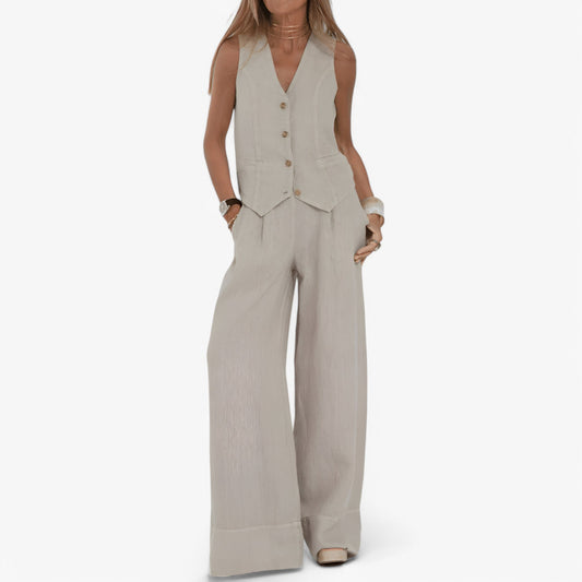 Lina | Gilet senza maniche (con pantaloni coordinati gratuiti) - - - Concept Palermo