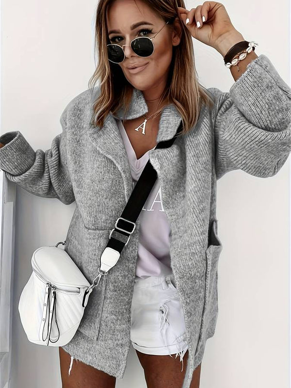 Giacca Donna Scollo a V | Linea Strutturata & Chiusura Frontale Pratica