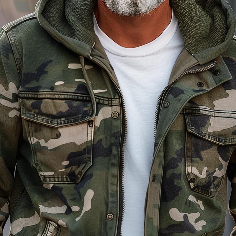 Giacca cargo uomo | Cappuccio e Stile Utility