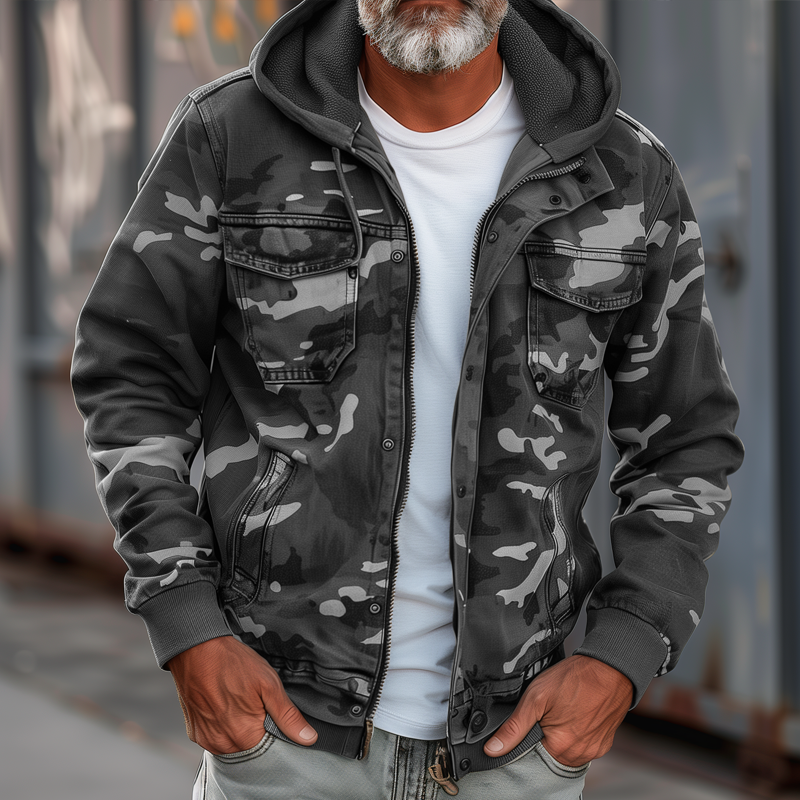 Giacca cargo uomo | Cappuccio e Stile Utility