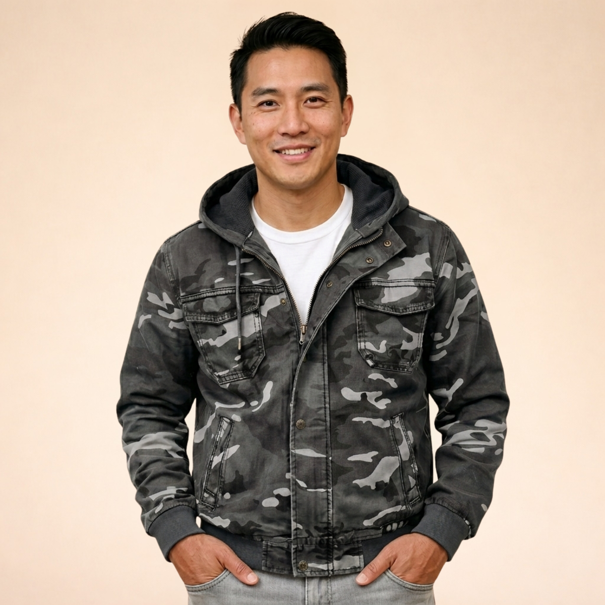 Giacca cargo uomo | Cappuccio e Stile Utility
