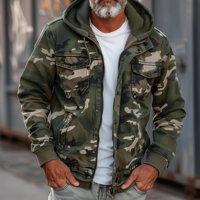 Giacca cargo uomo | Cappuccio e Stile Utility