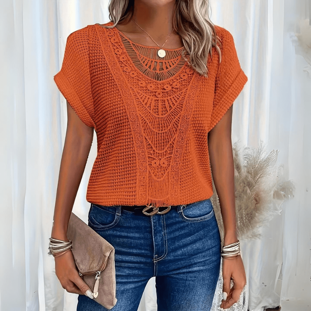 Rowena | Elegante Camicetta In Stile Ibiza