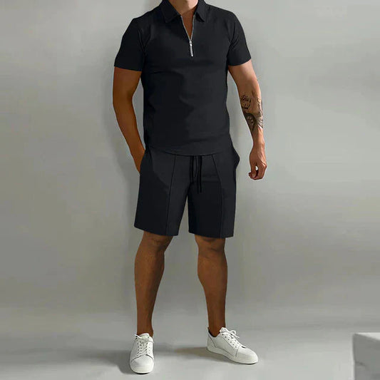Neylor | Set Estivo Di Lusso Da Uomo Polo E Pantaloncini Elegante