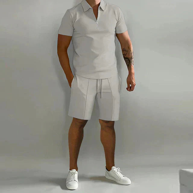 Neylor | Set Estivo Di Lusso Da Uomo Polo E Pantaloncini Elegante