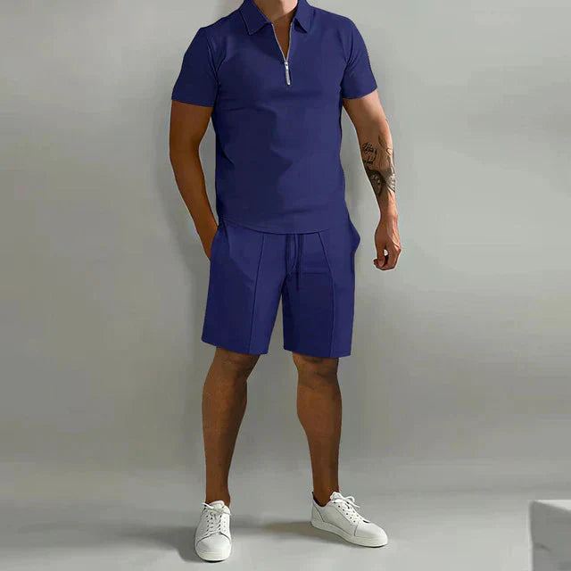 Neylor | Set Estivo Di Lusso Da Uomo Polo E Pantaloncini Elegante
