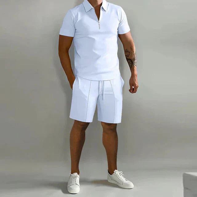 Neylor | Set Estivo Di Lusso Da Uomo Polo E Pantaloncini Elegante
