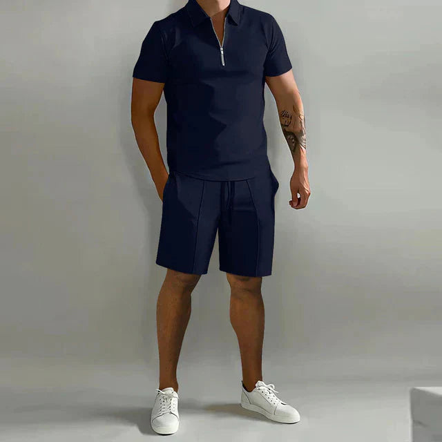 Neylor | Set Estivo Di Lusso Da Uomo Polo E Pantaloncini Elegante