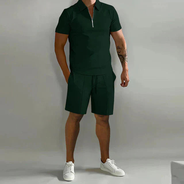 Neylor | Set Estivo Di Lusso Da Uomo Polo E Pantaloncini Elegante