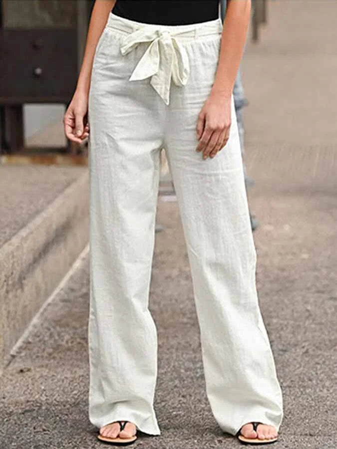 Grau Leinenhose für Damen