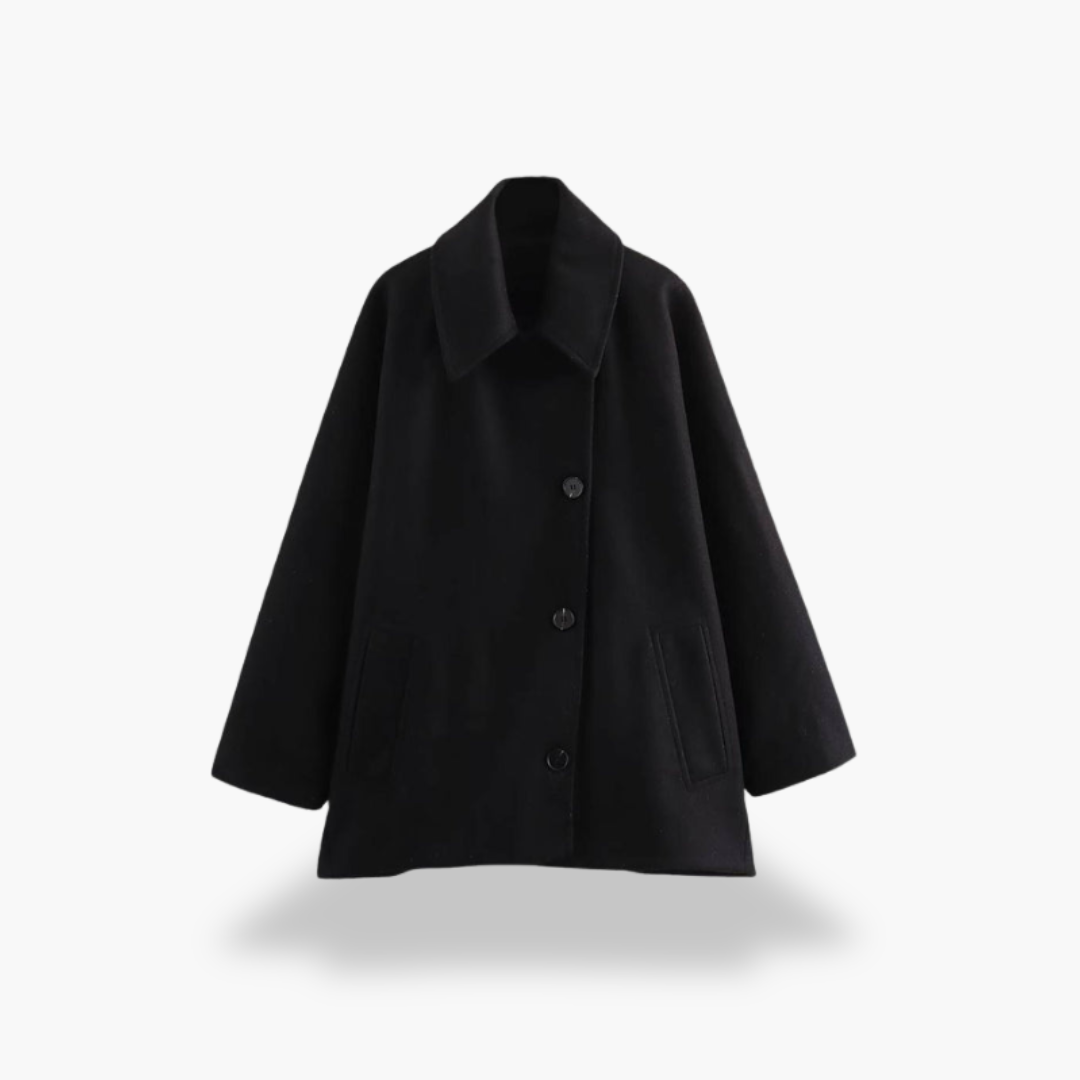 Lorenza - Cappotto Donna in Lana con Bottoni Marrone Option value 