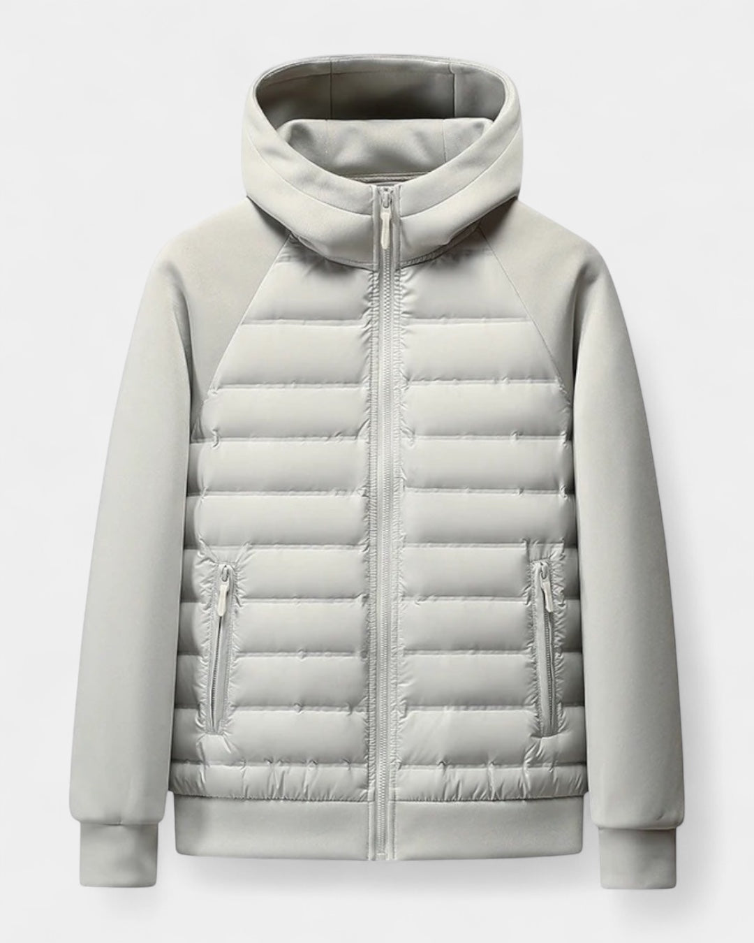 Men's Hooded Jacket | Hybrid Softshell Puffer