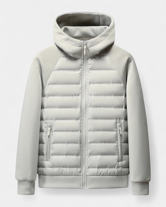 Men's Hooded Jacket | Hybrid Softshell Puffer