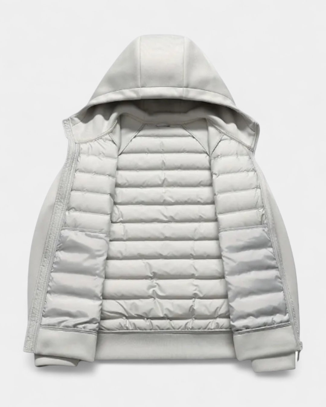 Men's Hooded Jacket | Hybrid Softshell Puffer