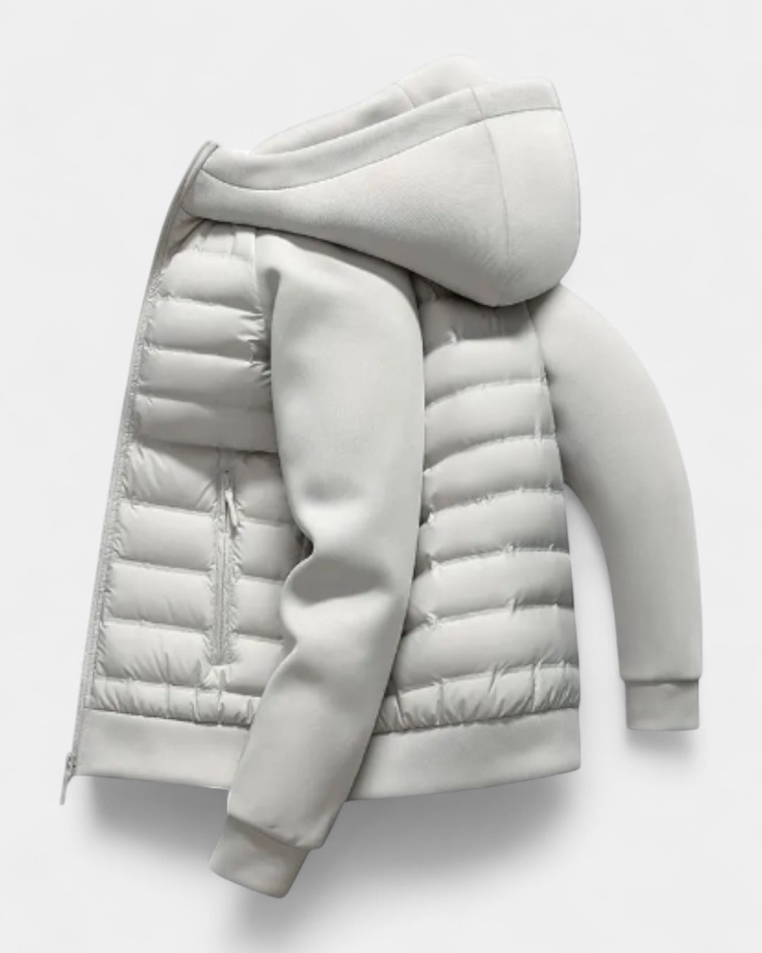 Men's Hooded Jacket | Hybrid Softshell Puffer