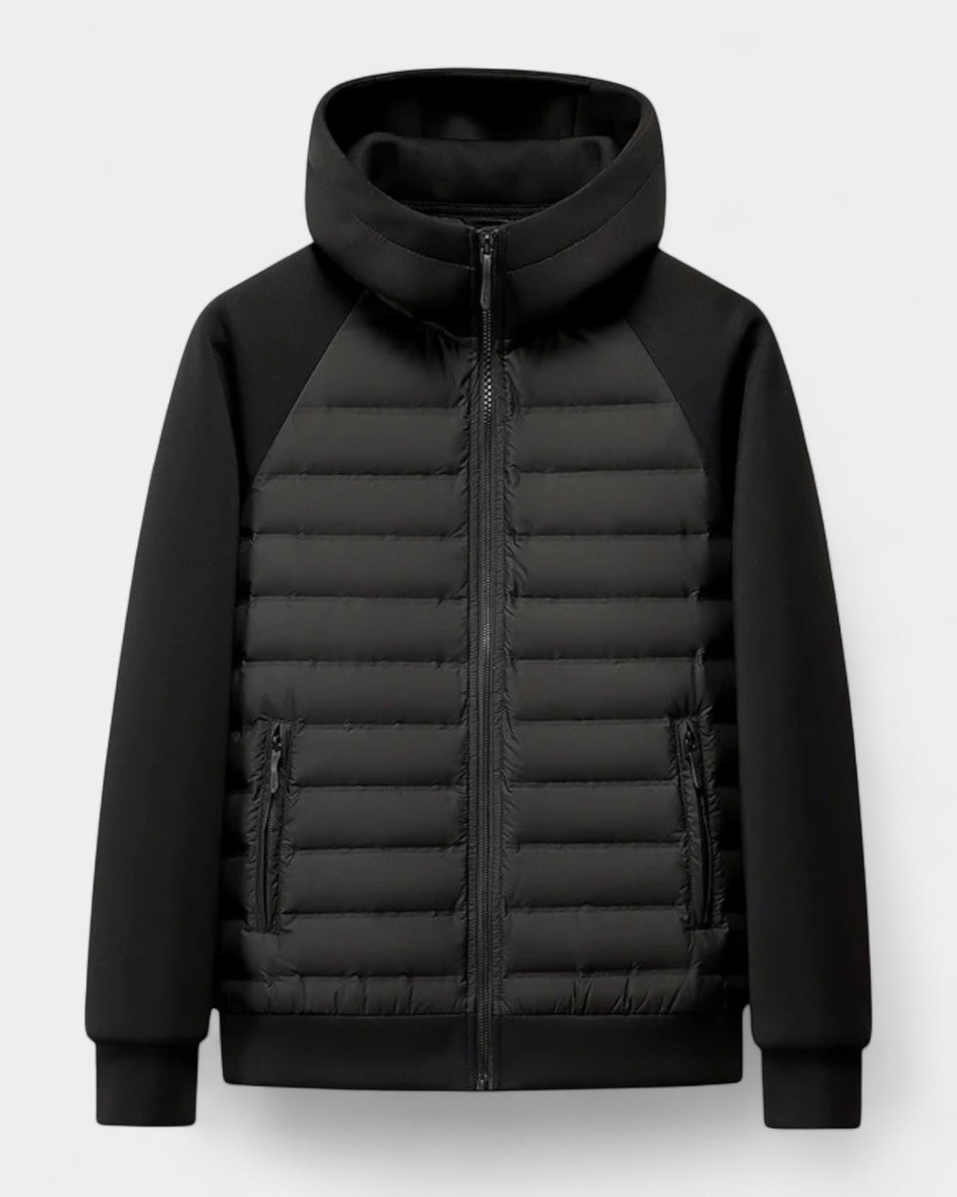 Men's Hooded Jacket | Hybrid Softshell Puffer