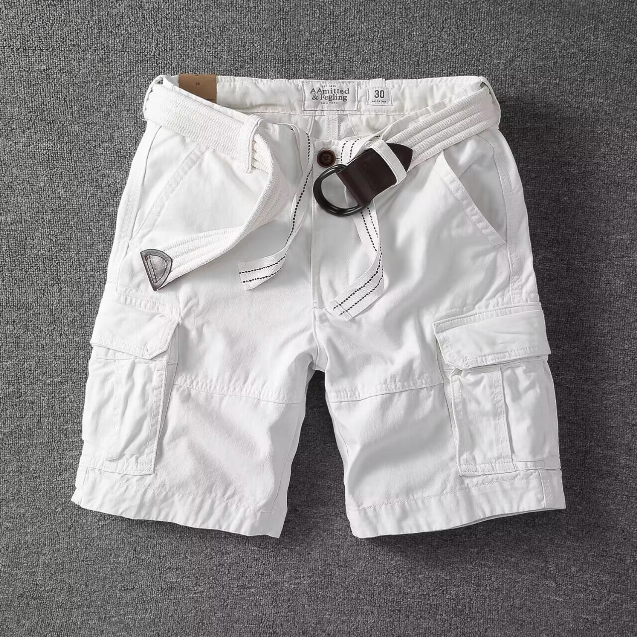 Paolo | Pantaloncini Cargo Da Uomo Effetto Lavato, Vestibilità Comoda, Stile Streetwear