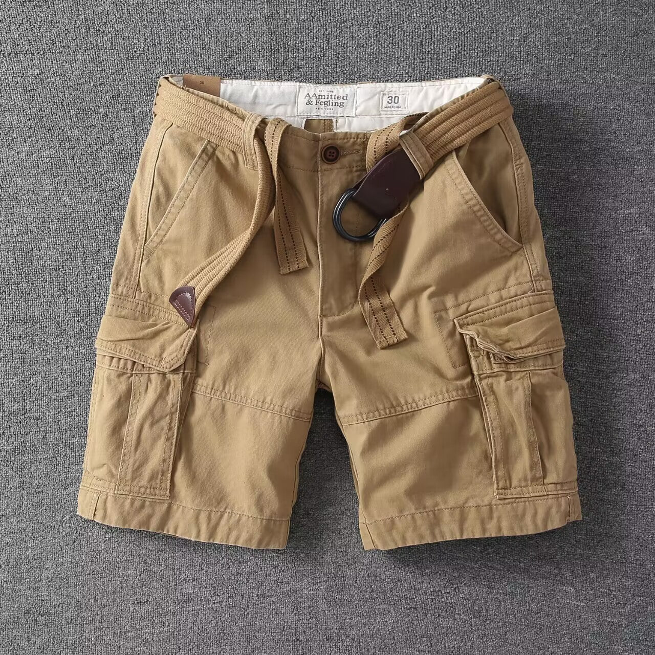 Paolo | Pantaloncini Cargo Da Uomo Effetto Lavato, Vestibilità Comoda, Stile Streetwear