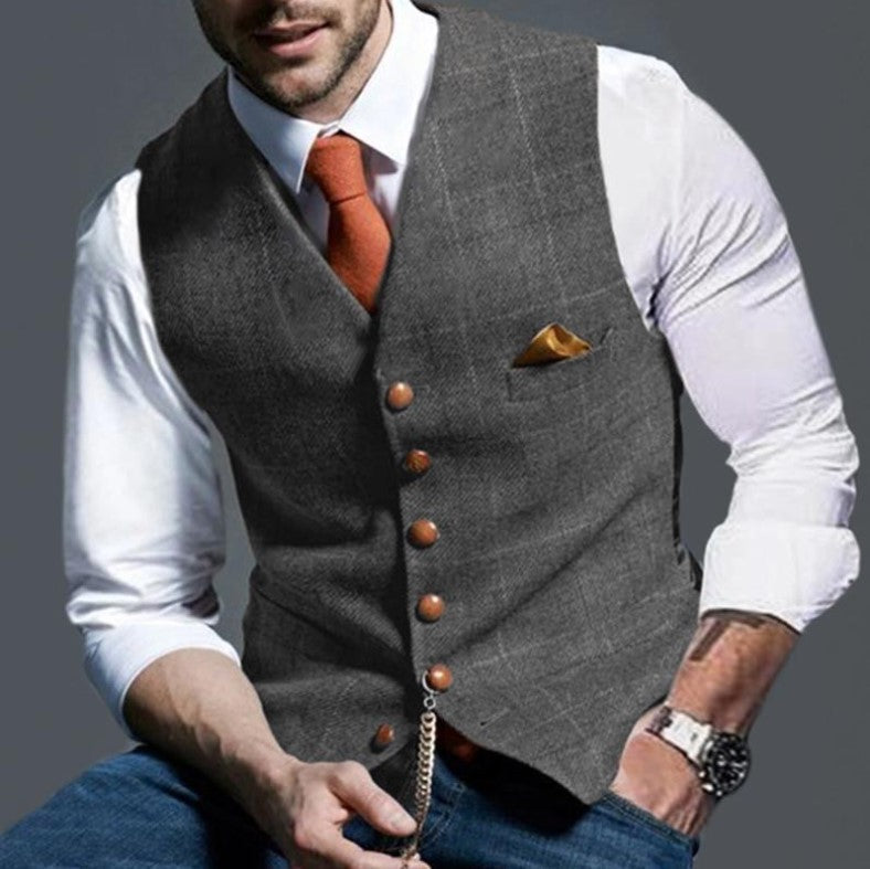 Fenton | Gilet Elegante da Uomo Con Bottoni Raffinati