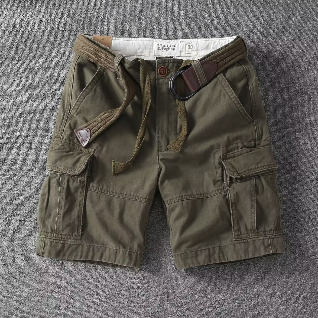 Paolo | Pantaloncini Cargo Da Uomo Effetto Lavato, Vestibilità Comoda, Stile Streetwear