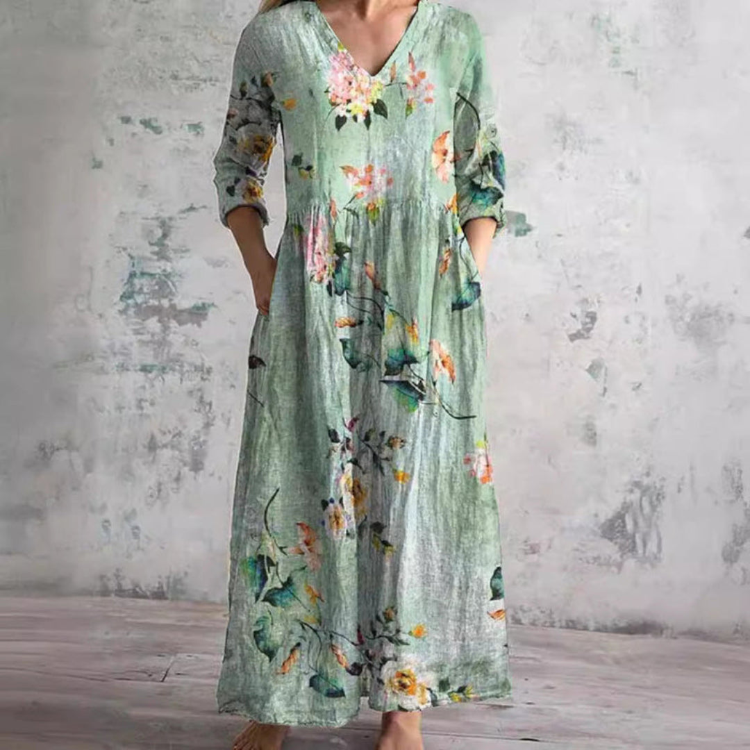 Toscana | Vestito Lungo Donna Fantasia Floreale