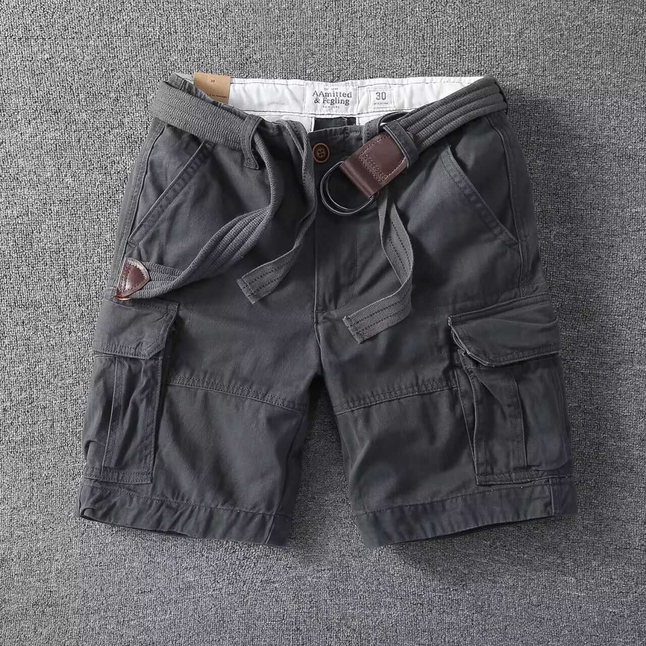 Paolo | Pantaloncini Cargo Da Uomo Effetto Lavato, Vestibilità Comoda, Stile Streetwear