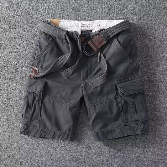 Paolo | Pantaloncini Cargo Da Uomo Effetto Lavato, Vestibilità Comoda, Stile Streetwear