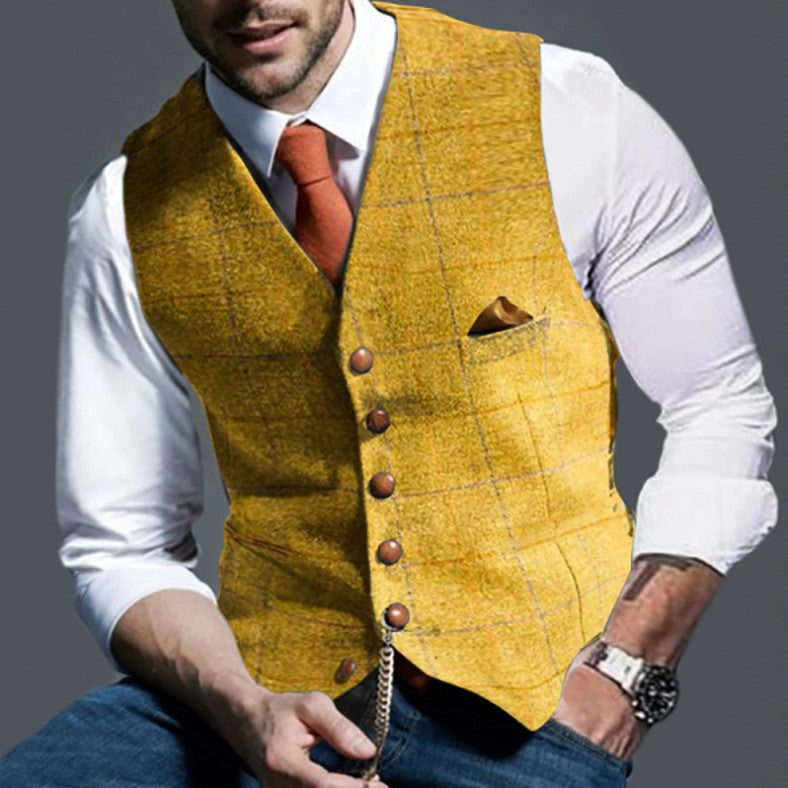 Fenton | Gilet Elegante da Uomo Con Bottoni Raffinati
