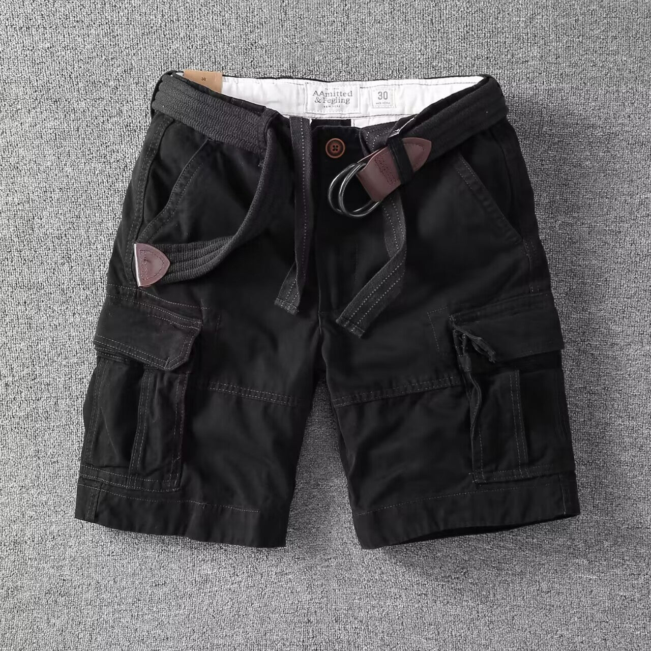 Paolo | Pantaloncini Cargo Da Uomo Effetto Lavato, Vestibilità Comoda, Stile Streetwear