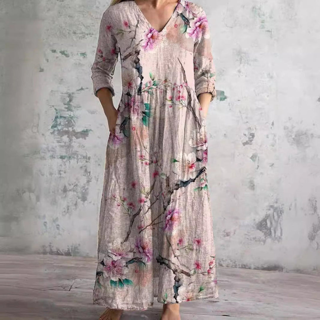 Toscana | Vestito Lungo Donna Fantasia Floreale