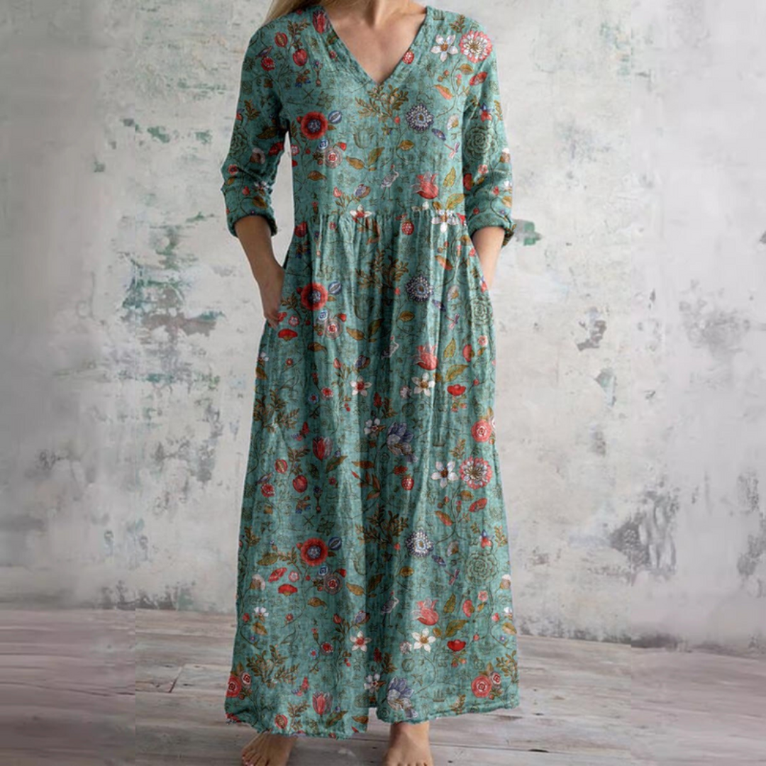 Toscana | Vestito Lungo Donna Fantasia Floreale