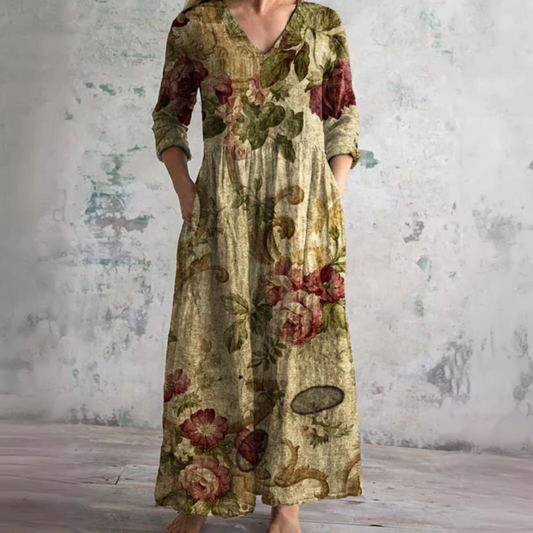 Toscana | Vestito Lungo Donna Fantasia Floreale