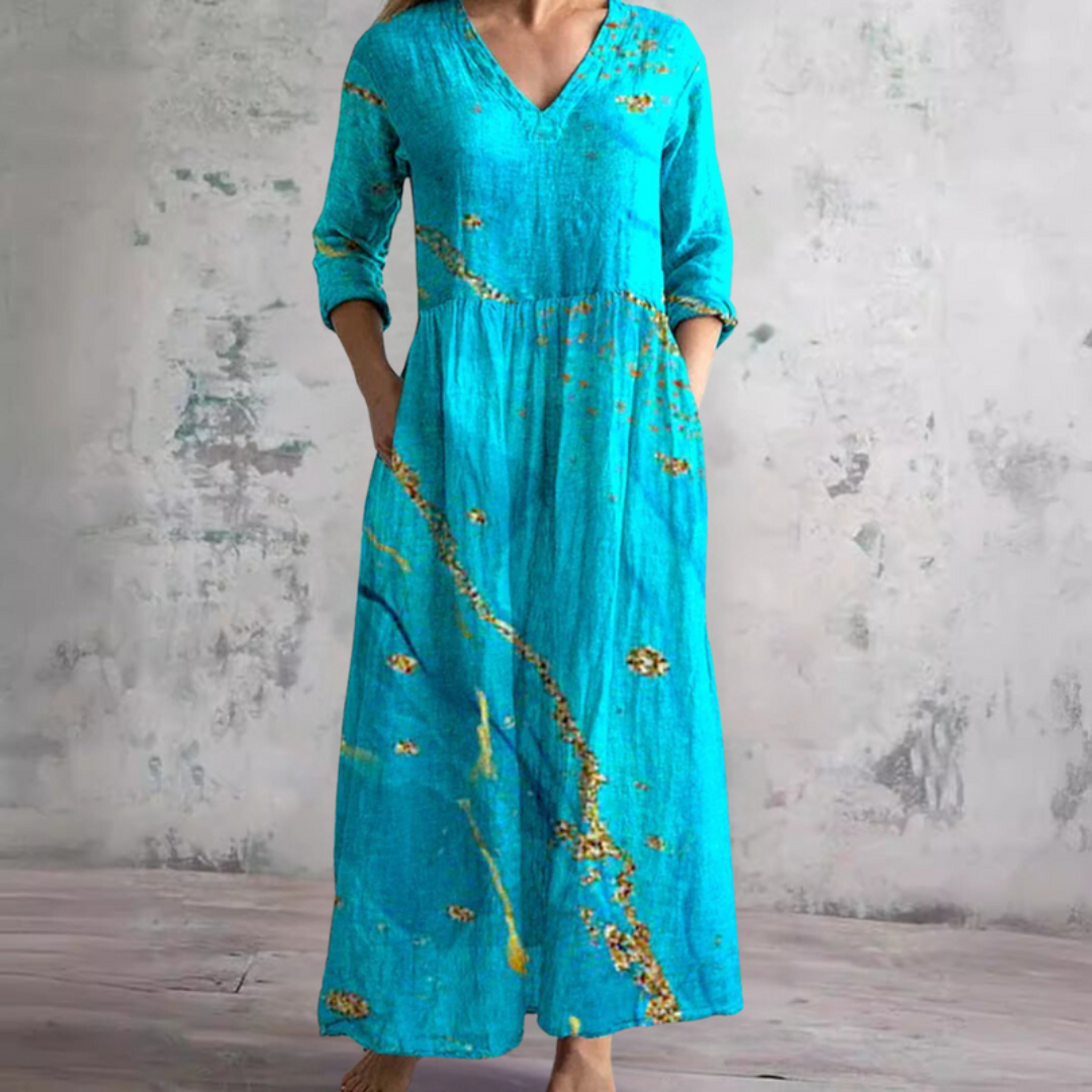 Toscana | Vestito Lungo Donna Fantasia Floreale
