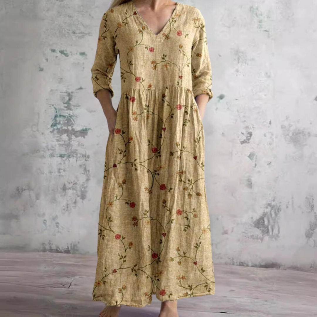 Toscana | Vestito Lungo Donna Fantasia Floreale