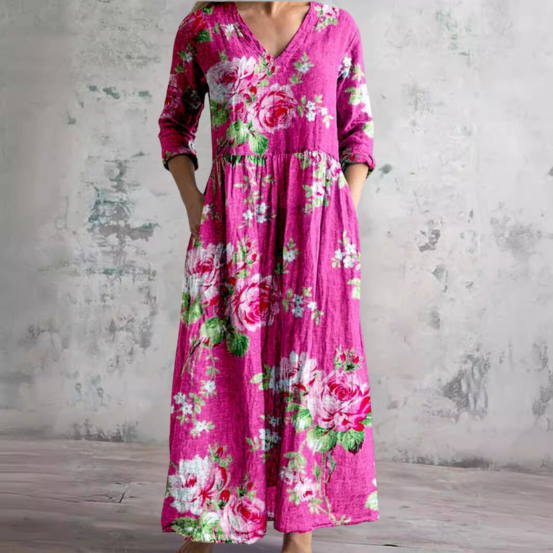 Toscana | Vestito Lungo Donna Fantasia Floreale